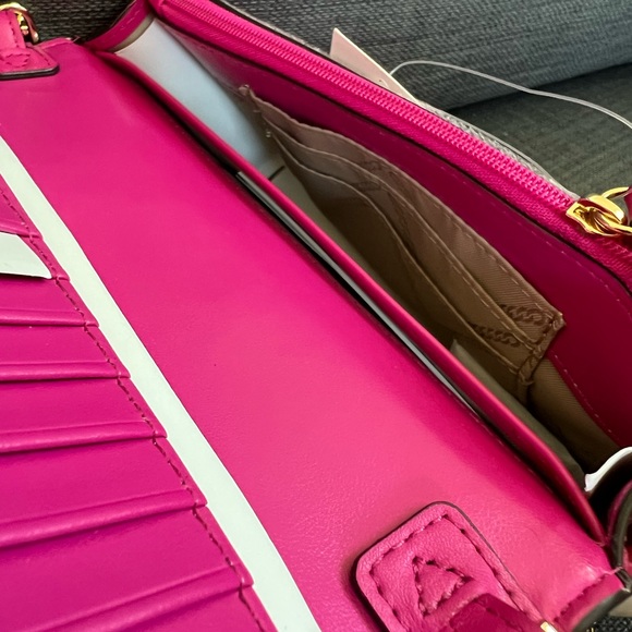 NWT MICHAEL KORS JET SET CHARM SMALL PHONE CHAIN CROSSBODY BAG CLUTCH - Picture 8 of 11